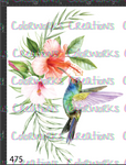 FS5 - Hummingbird with Flowers Full Sheet