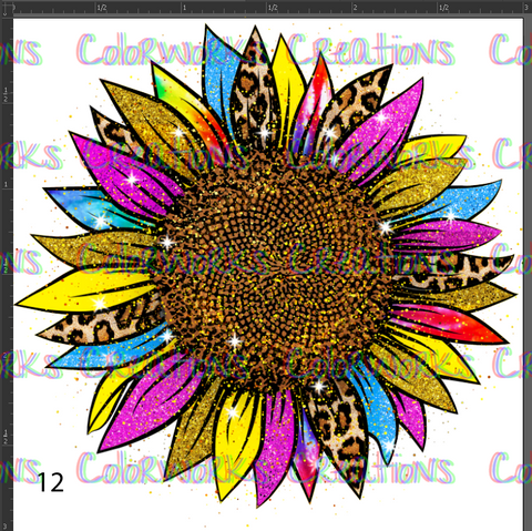12 - Colorful Leopard Sunflower