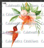 148 - Hummingbird with Flowers