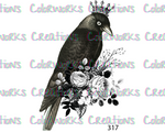 317 - Bird with Flowers