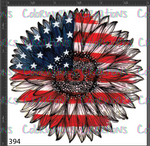 394 - American Flag Sunflower