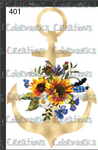 401 - Anchor with Flowers