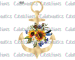 401 - Anchor with Flowers