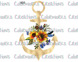 401 - Anchor with Flowers