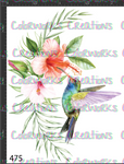 475 - Hummingbird with Flowers