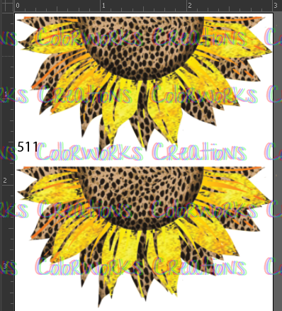 511 - Half Leopard Sunflower