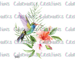 543 - Hummingbird with Flowers