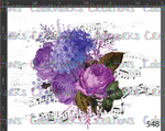548 - Flowers with Sheet Music