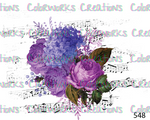 548 - Flowers with Sheet Music