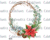 635 - Wreath with Flowers