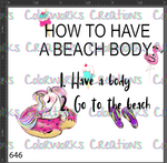 646 - Beach Body