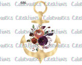 686 - Anchor with Flowers