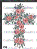 758 - Floral Cross