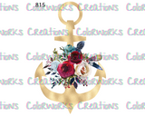 815 - Anchor with Flowers