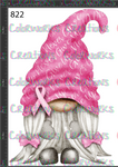 822 - Breast Cancer Awareness Gnome