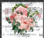 872 - Flowers with Sheet Music