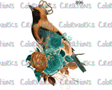 896 - Bird with Flowers