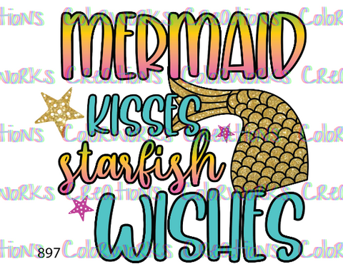 897 - Mermaid Kisses Starfish Wishes